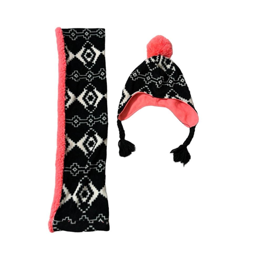 Winter Hat and Scarf - Fits Girls Size 4-7